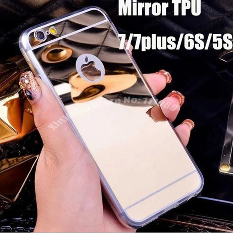 100 piece DHL Plating Mirror Case Cover For iPhone 5 5s SE 6 6S 6S Plus iPhone 7 & 7 Plus Transparent TPU Silicone Back Cover
100 piece DHL Plating Mirror Case Cover For iPhone 5 5s SE 6 6S 6S Plus iPhone 7 & 7 Plus Transparent TPU Silicone Back Cover
