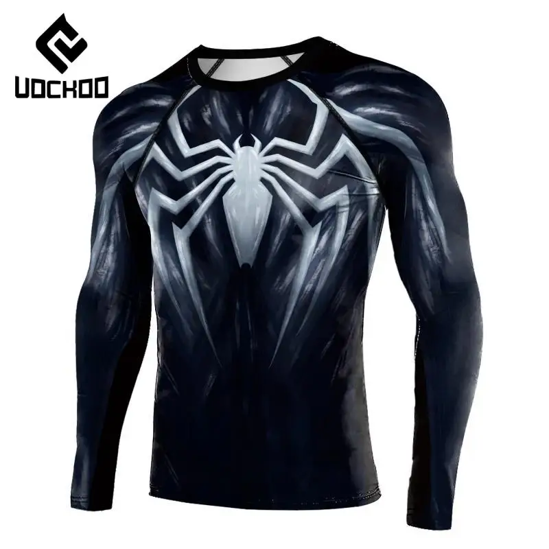 Superheroes Cosplay Costume Men T-Shirts Spider Print Long Sleeve Compression Shirt Workout Tops Male Novelty Clothing
Superheroes Cosplay Costume Men T-Shirts Spider Print Long Sleeve Compression Shirt Workout Tops Male Novelty Clothing