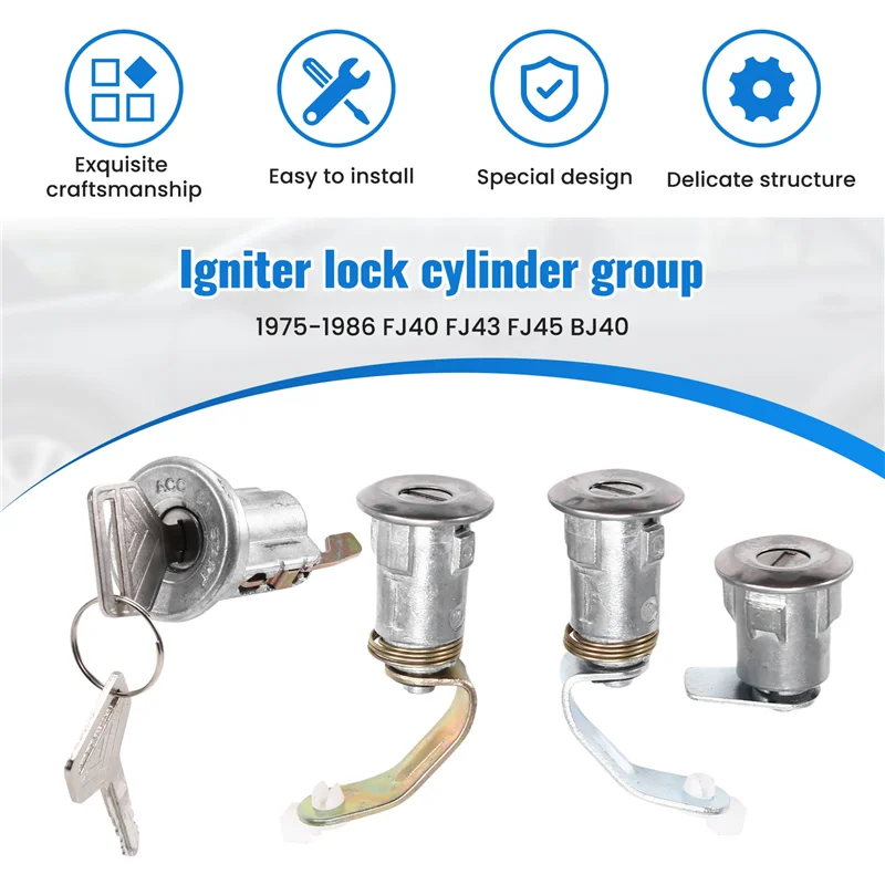 Новый премиум-класса 69005-90316 для Toyota Land Cruiser 1975-1986 FJ40 FJ43 FJ45 BJ40, комплект замка цилиндра зажигания
Новый премиум-класса 69005-90316 для Toyota Land Cruiser 1975-1986 FJ40 FJ43 FJ45 BJ40, комплект замка цилиндра зажигания