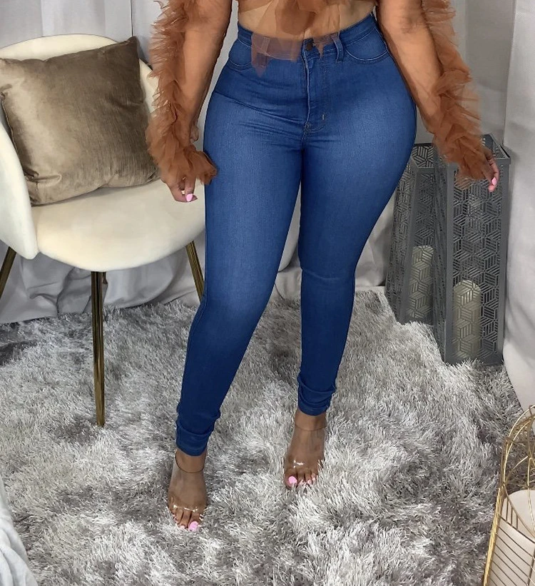 Ripped High Waist Stretch Slim Denim Trousers Ladies Jeans Women's Clothing
Ripped High Waist Stretch Slim Denim Trousers Ladies Jeans Women's Clothing