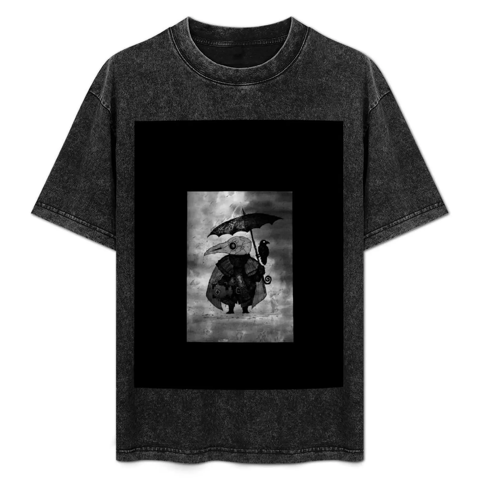 Plague Doctor & Crow in the Rain T-Shirt Fashion Print Casual Short Sleeve
Plague Doctor & Crow in the Rain T-Shirt Fashion Print Casual Short Sleeve