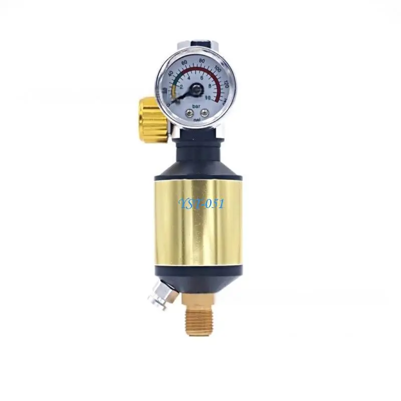 E15A Air Compressor Regulator Oil Moisture Separator 1/4Inch Inlet and Outlet Air 
E15A Air Compressor Regulator Oil Moisture Separator 1/4Inch Inlet and Outlet Air