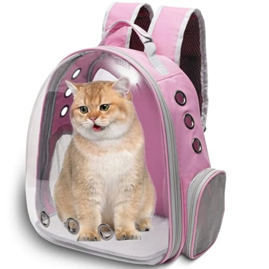 Large Cat Backpack Carrier for Travel and Hiking Transparent Pet Bubble Backpack for Cats up to 20lbs with Ventilation and Padd
Large Cat Backpack Carrier for Travel and Hiking Transparent Pet Bubble Backpack for Cats up to 20lbs with Ventilation and Padd