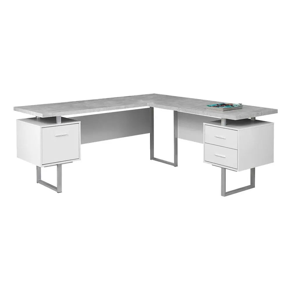 Computer 70L Desk Left or Right Facing White CementLook
Computer 70L Desk Left or Right Facing White CementLook