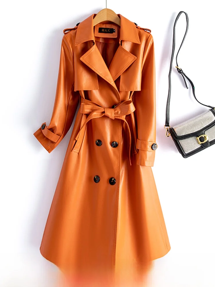 Кожаное пальто из овчины для женщин, средней длины, приталенное, в корейском стиле, из натуральной кожи, ветровка, верхняя одежда на осень-зиму
Кожаное пальто из овчины для женщин, средней длины, приталенное, в корейском стиле, из натуральной кожи, ветровка, верхняя одежда на осень-зиму