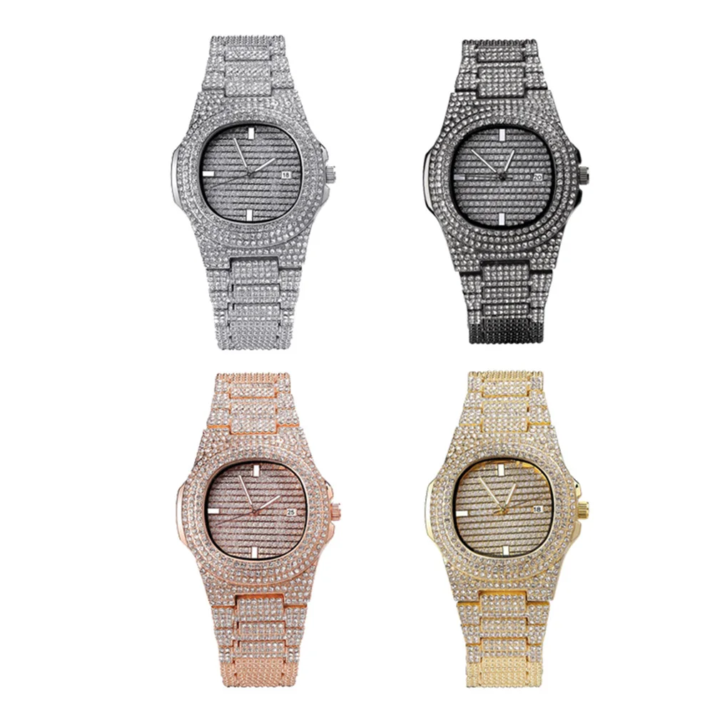 Rhinestone Zircon Quartz Watches Wrist Hippop Men Silver Christmas Birthday Valentine Ladies Water Diamond
Rhinestone Zircon Quartz Watches Wrist Hippop Men Silver Christmas Birthday Valentine Ladies Water Diamond