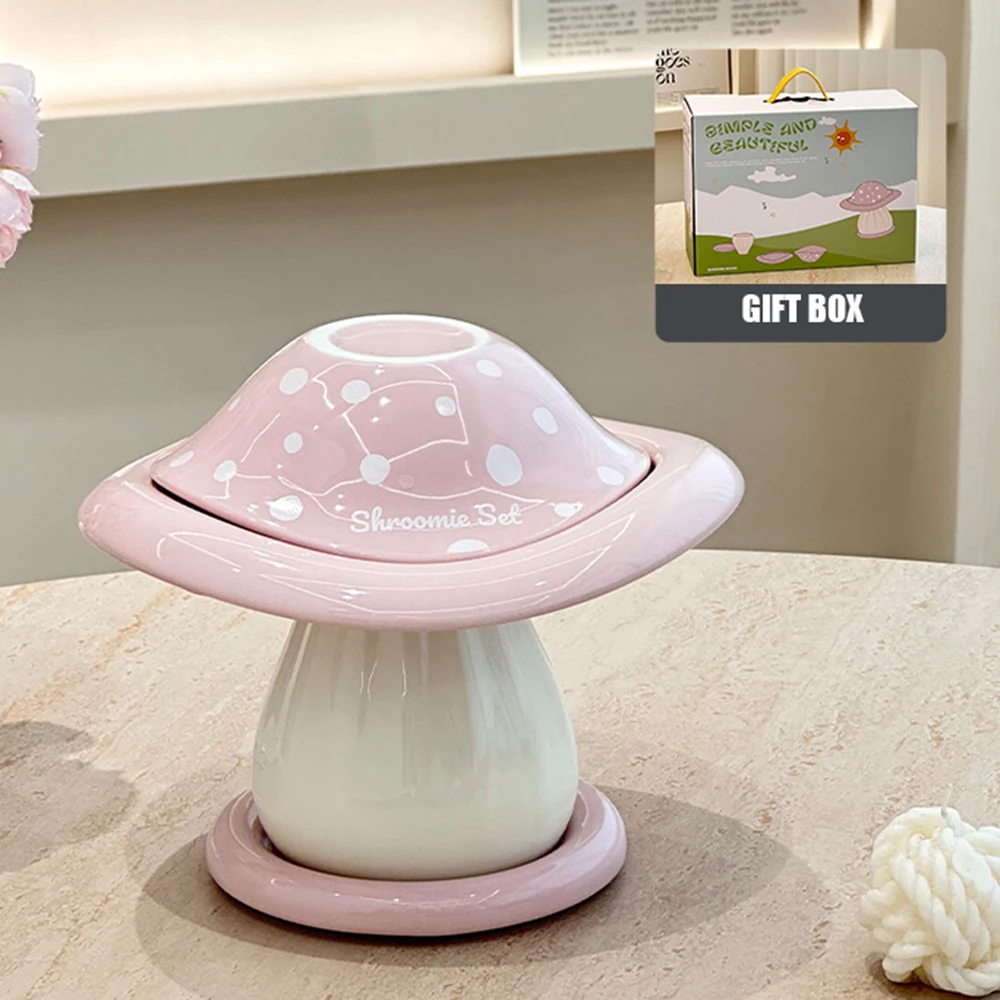 French Mushroom Ceramic Bowl Set with Plates Large Capacity Kitchen Storage Container with Gift Box Countertop Butter Dish
French Mushroom Ceramic Bowl Set with Plates Large Capacity Kitchen Storage Container with Gift Box Countertop Butter Dish