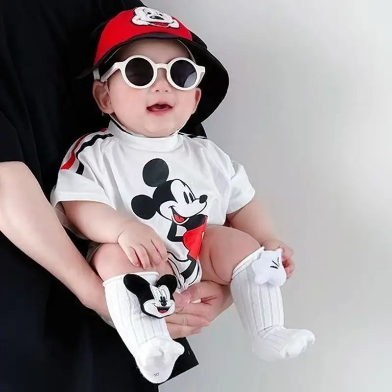 Disney Newborn Baby Boy Romper+Sock+Hat 3pc Set Cartoon Mickey Mouse Print Kid Girl Cotton Clothes Jumpsuit Infant Bodysuit 0-2T
Disney Newborn Baby Boy Romper+Sock+Hat 3pc Set Cartoon Mickey Mouse Print Kid Girl Cotton Clothes Jumpsuit Infant Bodysuit 0-2T