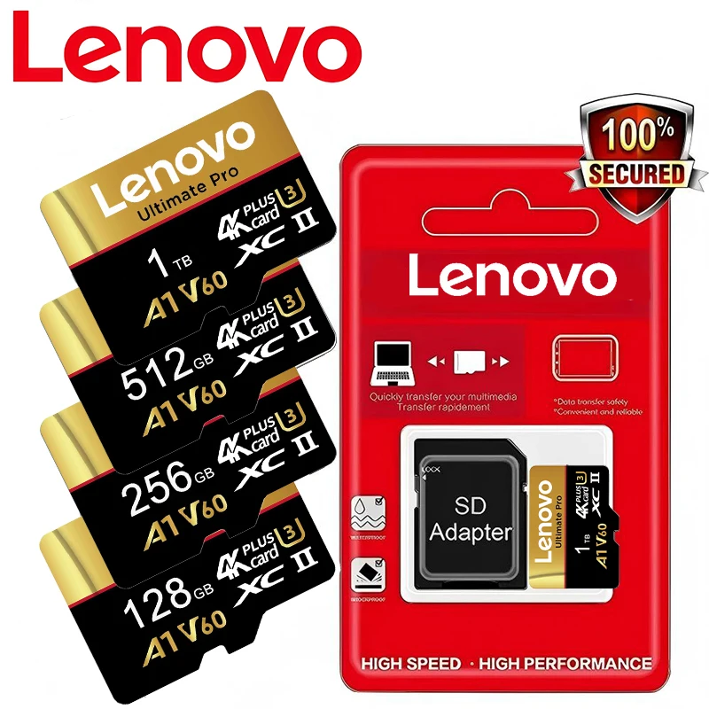 Secure Lenovo Memory Card Micro TF SD TF Cards SD Cards 32GB 1TB 256GB 64GB U3 Waterproof Performance 8K for Laptop / PC
Secure Lenovo Memory Card Micro TF SD TF Cards SD Cards 32GB 1TB 256GB 64GB U3 Waterproof Performance 8K for Laptop / PC