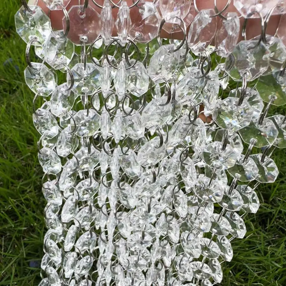 10PCS 100cm Clear Beaded Curtain Shinning Transparent Acrylic Chandelier Chain Decoration Hanging Chandelier Accessories
10PCS 100cm Clear Beaded Curtain Shinning Transparent Acrylic Chandelier Chain Decoration Hanging Chandelier Accessories