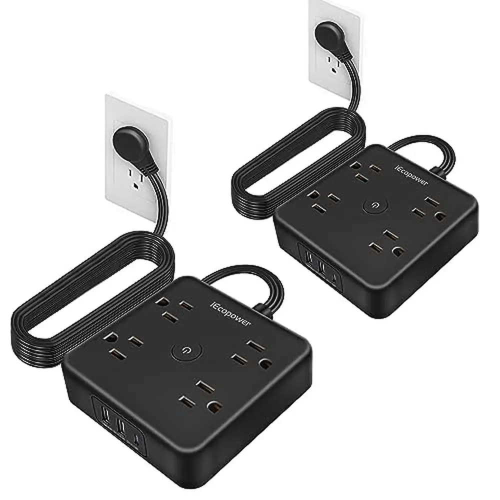 Удлинитель защиты от перенапряжения с 4 розетками, 3 USB-порта, шнур длиной 15 футов, ультратонкий дизайн, сертифицированный ETL, огнестойкий ПК из АБС-пластика, 1250 Вт/10 А
Удлинитель защиты от перенапряжения с 4 розетками, 3 USB-порта, шнур длиной 15 футов, ультратонкий дизайн, сертифицированный ETL, огнестойкий ПК из АБС-пластика, 1250 Вт/10 А