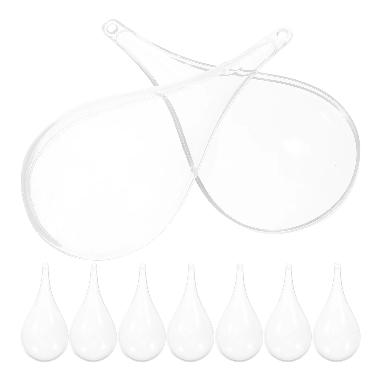 8 Pcs Drop Shaped Clear Plastic Fillable Balls DIY Wedding Party Decorations Christmas Ornaments Hanging Candy Boxes Gifts
8 Pcs Drop Shaped Clear Plastic Fillable Balls DIY Wedding Party Decorations Christmas Ornaments Hanging Candy Boxes Gifts