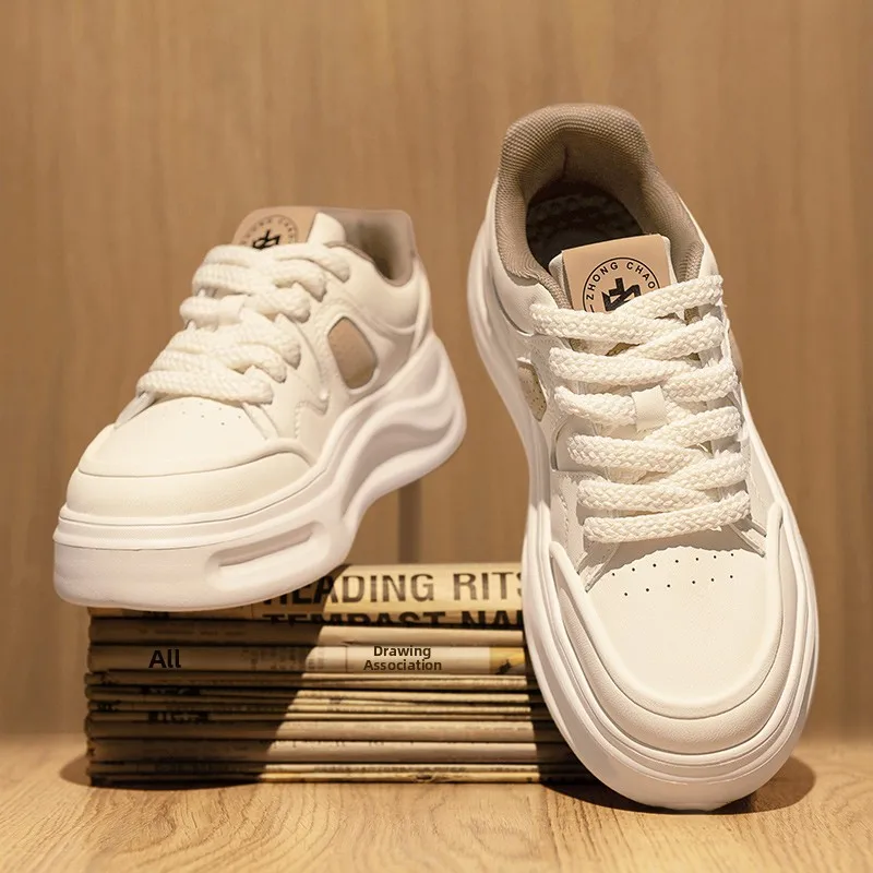 Putian Men's Shoes Summer High-End Casual Sports Leather Surface Waterproof Heightening White Trendy Shoes Youth Fashionable
Putian Men's Shoes Summer High-End Casual Sports Leather Surface Waterproof Heightening White Trendy Shoes Youth Fashionable