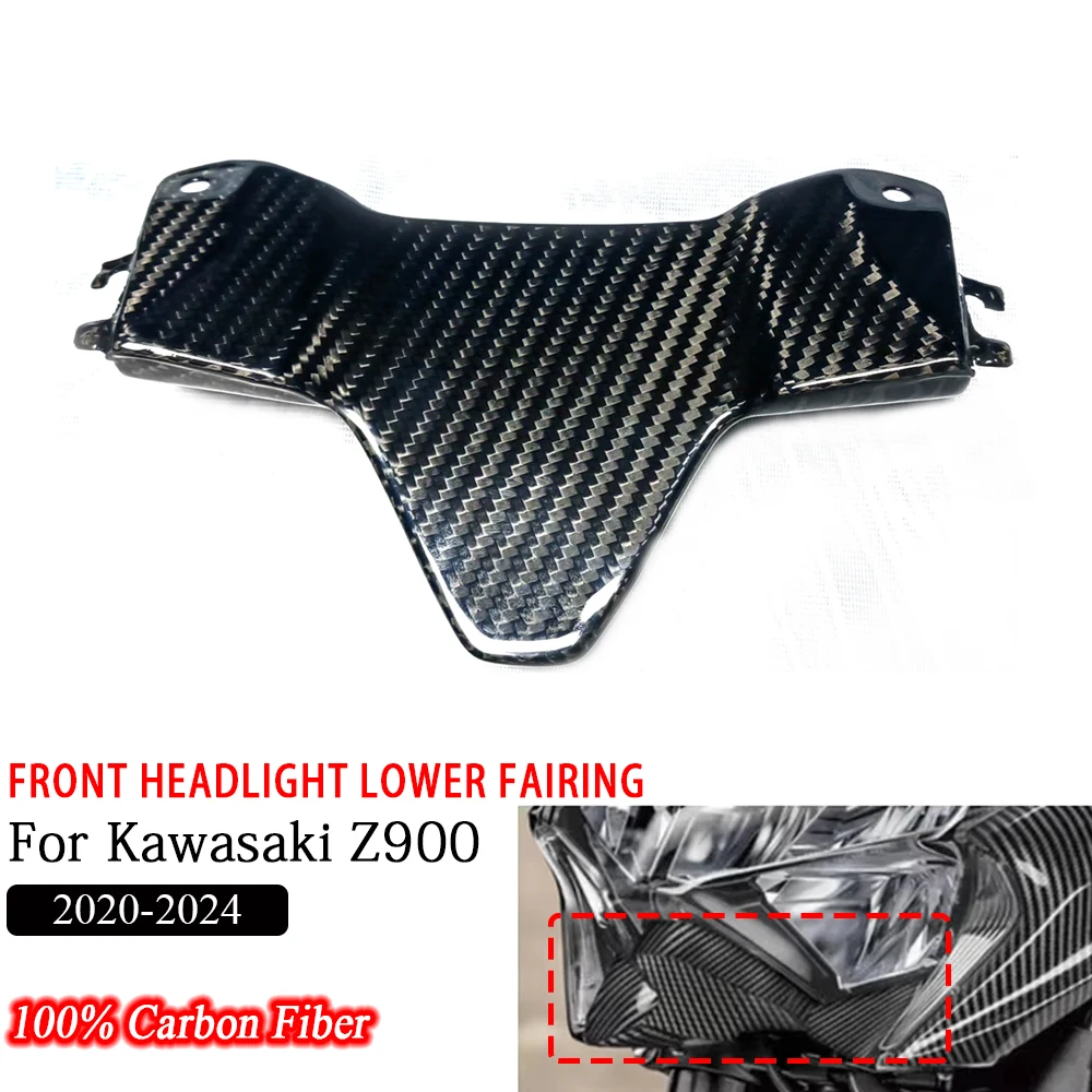 3K Dry Carbon Fiber For Kawasaki Z900 2020-2024 Motorcycle Accessories Front Headlight Lower Beak Cowl Cover Fairing
3K Dry Carbon Fiber For Kawasaki Z900 2020-2024 Motorcycle Accessories Front Headlight Lower Beak Cowl Cover Fairing