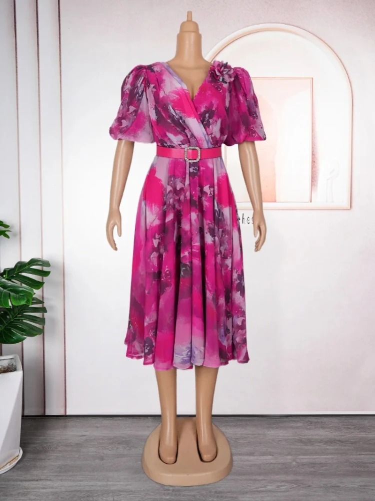 Elegant African Dresses For Women 2025 New Summer Fashion Long Sleeve Muslim Print Wedding Evening Party Chiffon Midi Dress
Elegant African Dresses For Women 2025 New Summer Fashion Long Sleeve Muslim Print Wedding Evening Party Chiffon Midi Dress