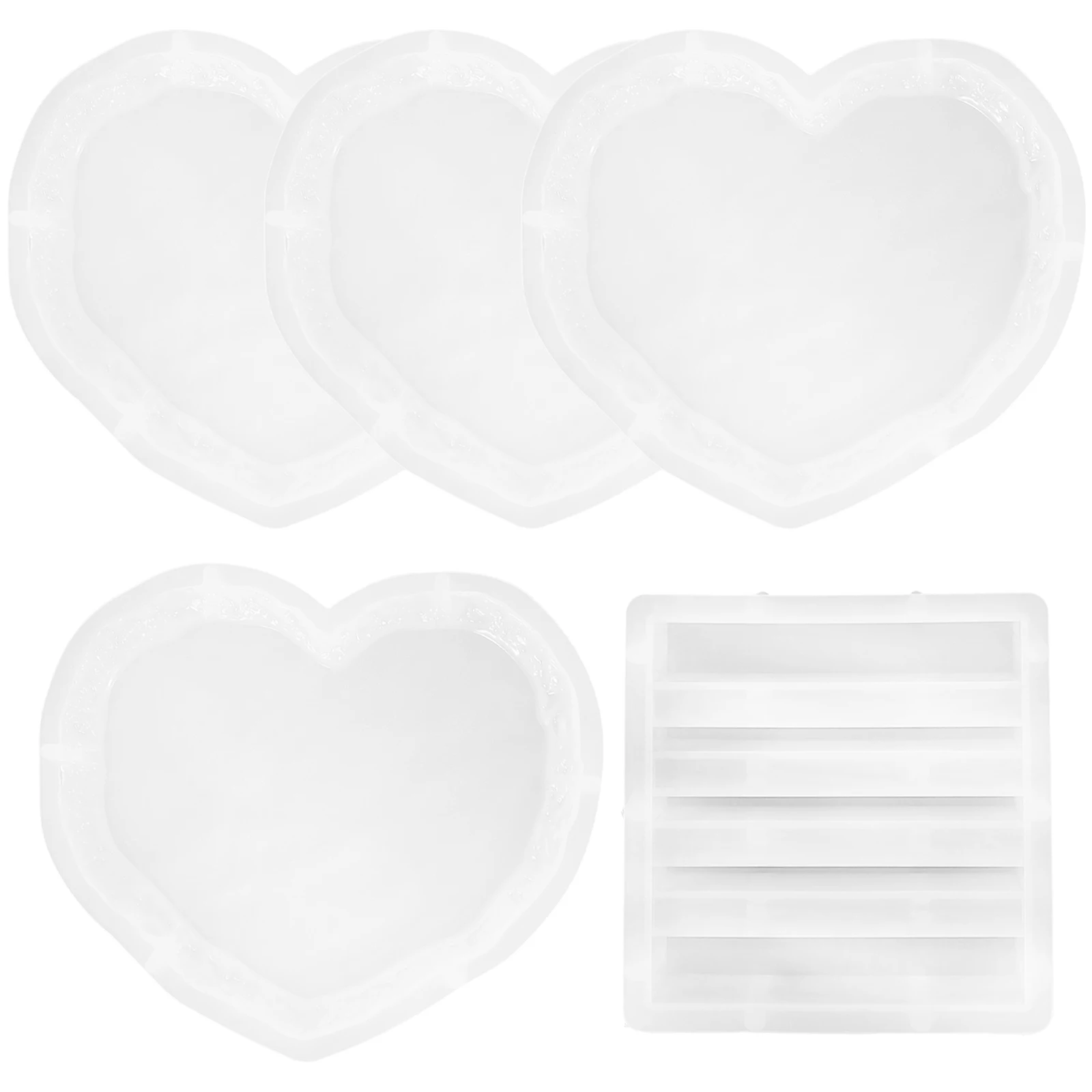 1 Set Of Heart-Shaped DIY Coaster Mold Silicone Teacup Mat Crafting Molds For Family Gatherings
1 Set Of Heart-Shaped DIY Coaster Mold Silicone Teacup Mat Crafting Molds For Family Gatherings