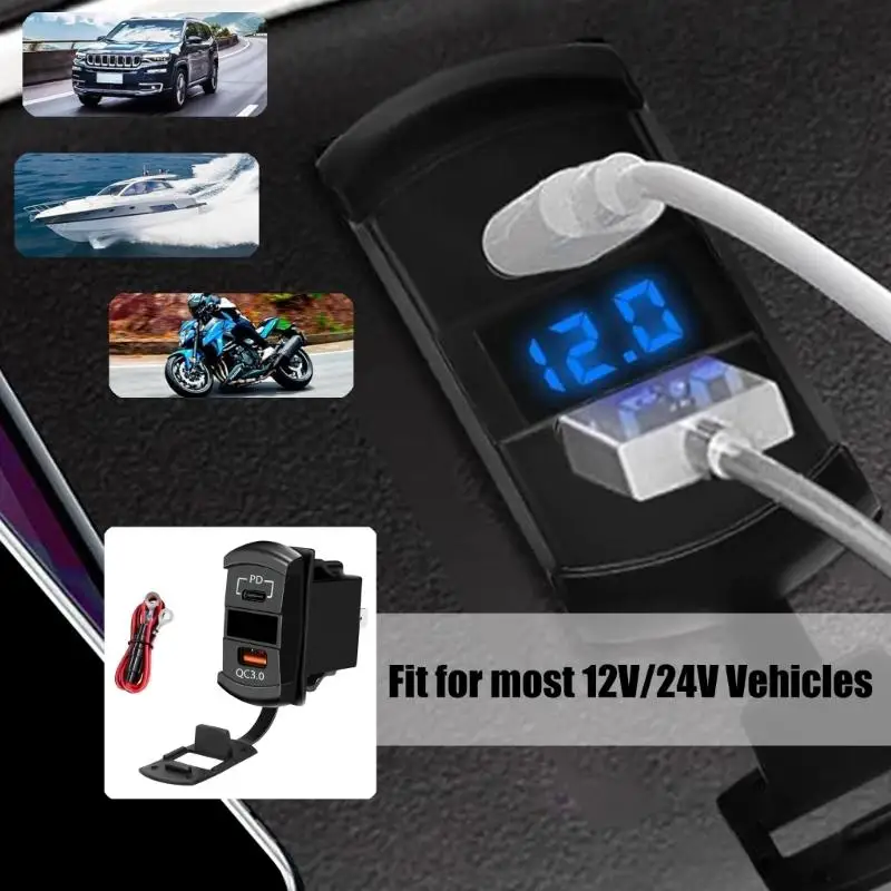 02DE Fast Charging Car Power Outlet Link Double USB Harbors Digital Potential Observe For Phone Panel Car Truck Automotive
02DE Fast Charging Car Power Outlet Link Double USB Harbors Digital Potential Observe For Phone Panel Car Truck Automotive