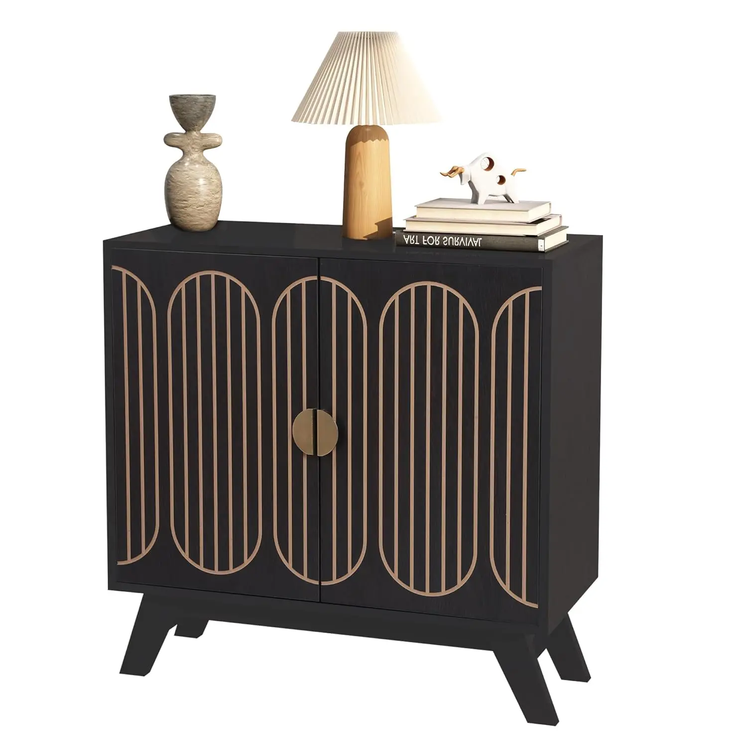 Small Mid Century Modern Sideboard Buffet Cabinet with Fluted 2 Door Storage for Living Room Kitchen Entryway, Customized
Small Mid Century Modern Sideboard Buffet Cabinet with Fluted 2 Door Storage for Living Room Kitchen Entryway, Customized