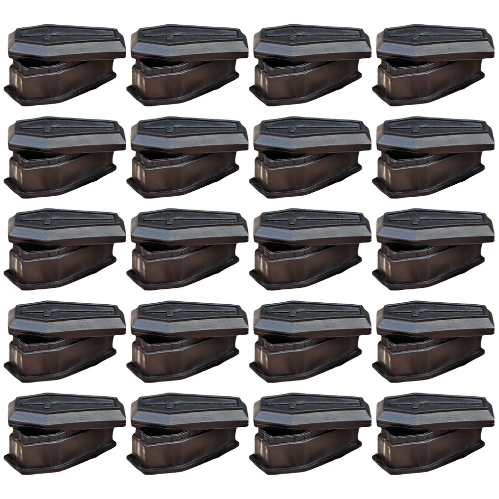 20 Pcs Halloween Decoration Coffin Ornaments Wedding Prank Props Plastic Boxes Bracket Halloweem Decorations Small Adornments
20 Pcs Halloween Decoration Coffin Ornaments Wedding Prank Props Plastic Boxes Bracket Halloweem Decorations Small Adornments