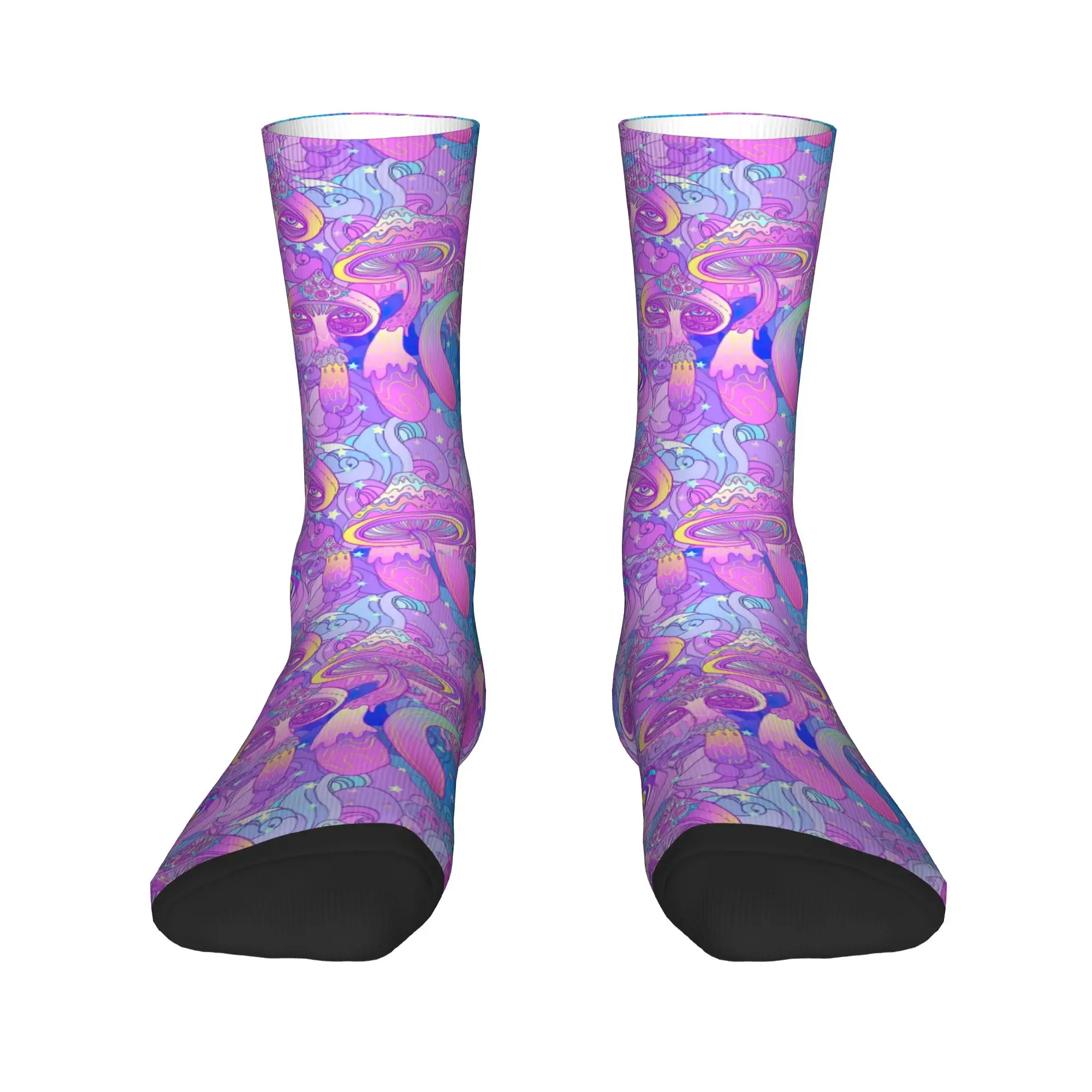 Cool Printed Psychedelic Magic Mushrooms Print Socks for Women Men Stretchy Summer Autumn Winter Crew Socks
Cool Printed Psychedelic Magic Mushrooms Print Socks for Women Men Stretchy Summer Autumn Winter Crew Socks
