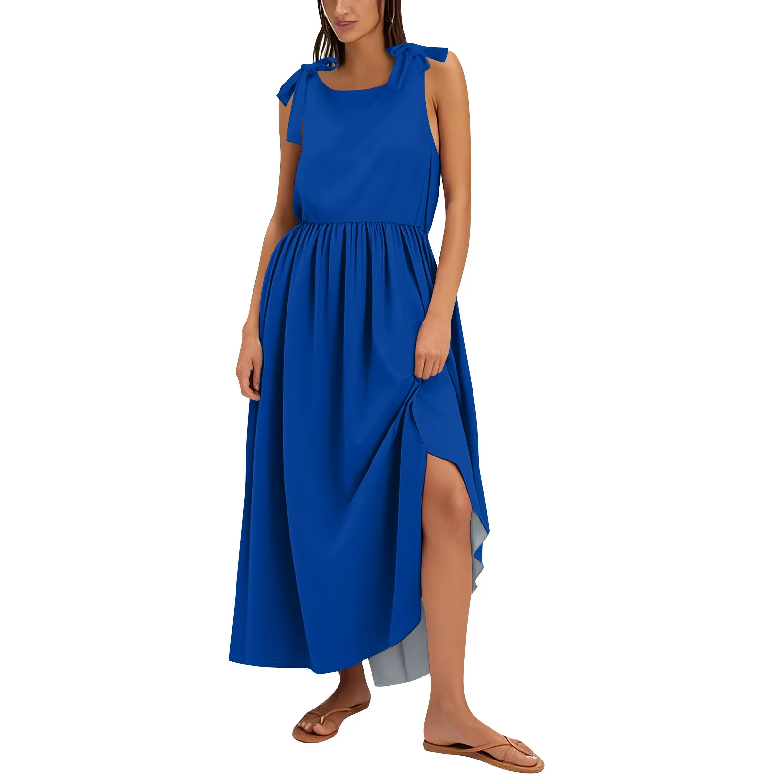 Women'S Summer Sundresses Women'S Summer Fashion Tank Dress A-Line Sleeveless Casual Floralsolid Pocket Dress Pretty Beach Dress
Women'S Summer Sundresses Women'S Summer Fashion Tank Dress A-Line Sleeveless Casual Floralsolid Pocket Dress Pretty Beach Dress