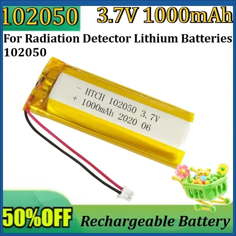 New 102050 Lithium-ion Polymer Battery 3.7V 1000mAh Lithium Battery for Radiation Detector Lithium Batteries 102050
New 102050 Lithium-ion Polymer Battery 3.7V 1000mAh Lithium Battery for Radiation Detector Lithium Batteries 102050