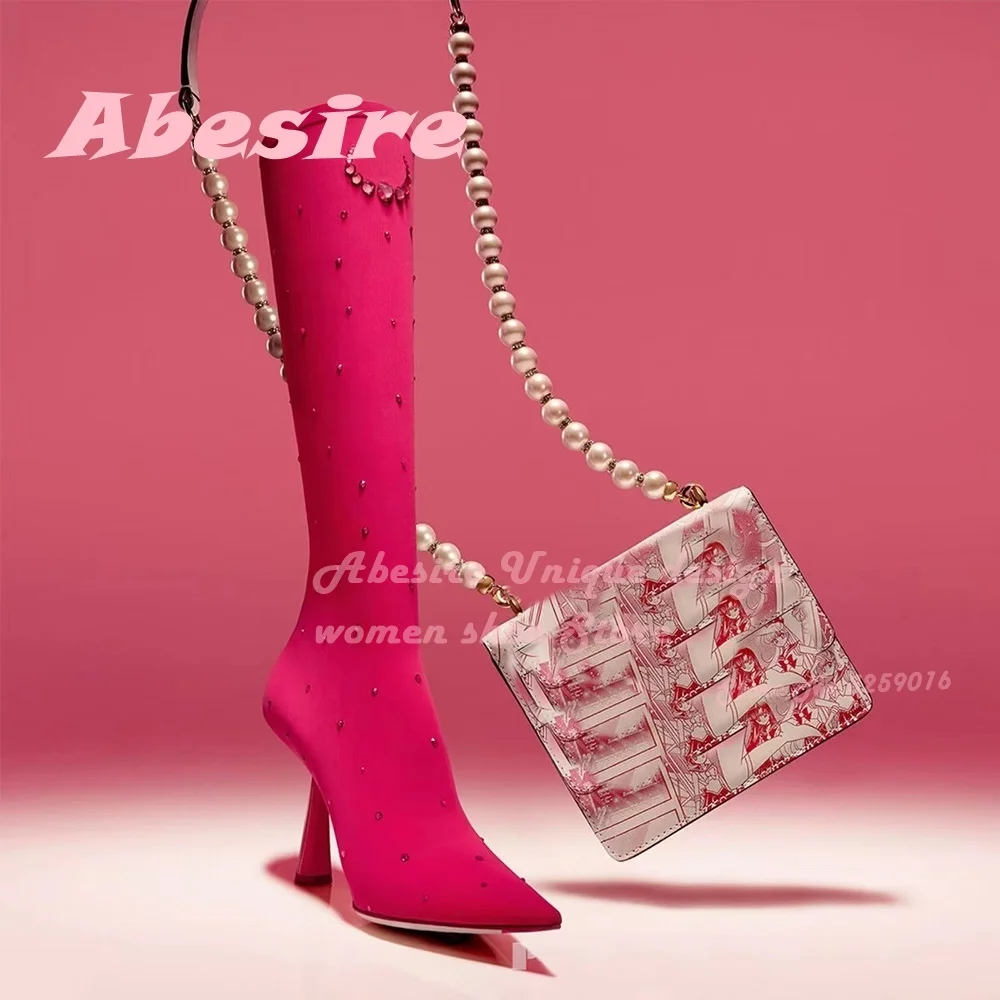 Rhinestone Boots Runway Large Women's Boots Pointy Toe Strange Style Solid Spring Knee High Boots Sexy Elegant Party Shoes Sexy
Rhinestone Boots Runway Large Women's Boots Pointy Toe Strange Style Solid Spring Knee High Boots Sexy Elegant Party Shoes Sexy