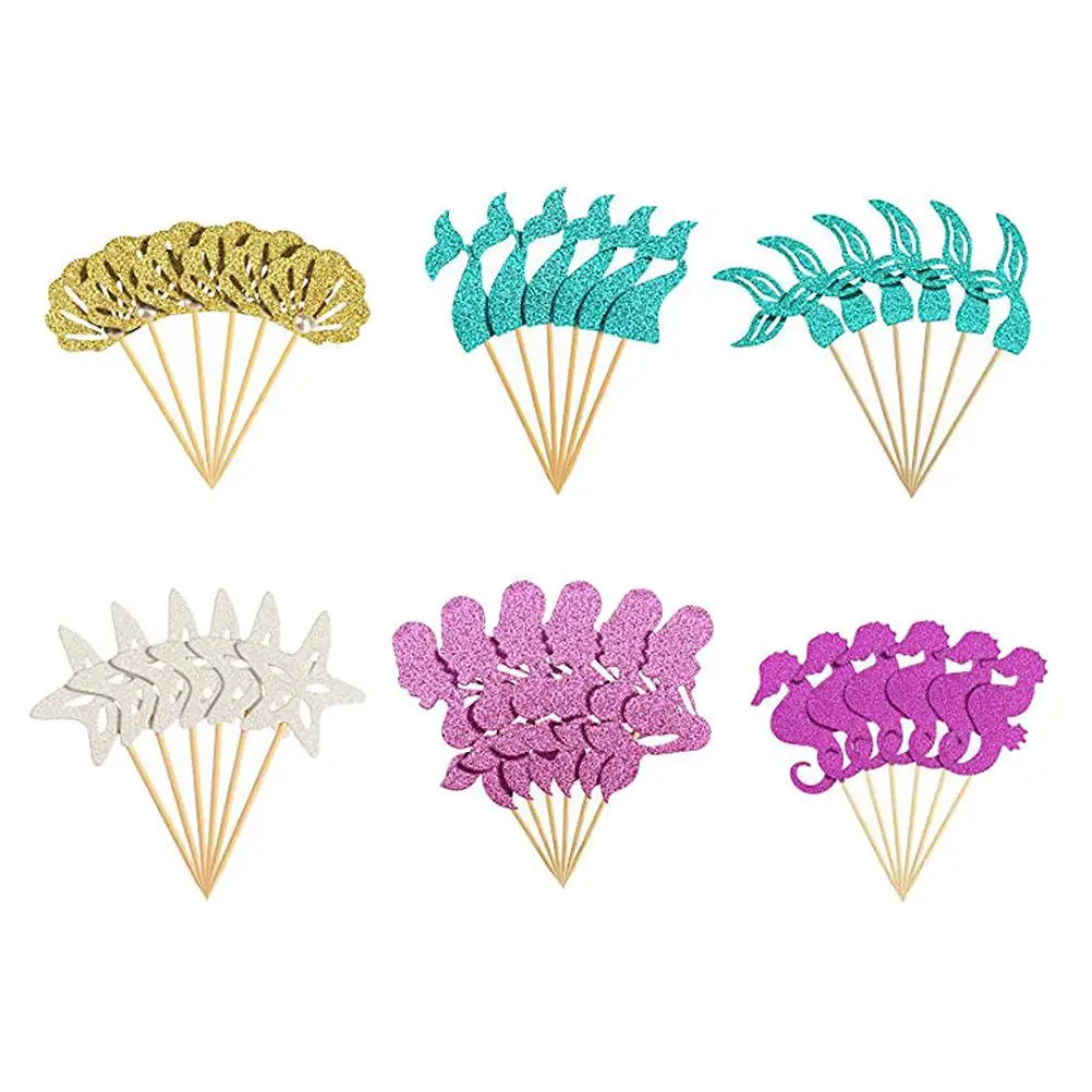 36 Pcs Cake Decoration Insert Birthday Decorations Cupcake Picks Top Hat Stand Ocean Theme Dessert Toppers Wooden Mermaid Set
36 Pcs Cake Decoration Insert Birthday Decorations Cupcake Picks Top Hat Stand Ocean Theme Dessert Toppers Wooden Mermaid Set