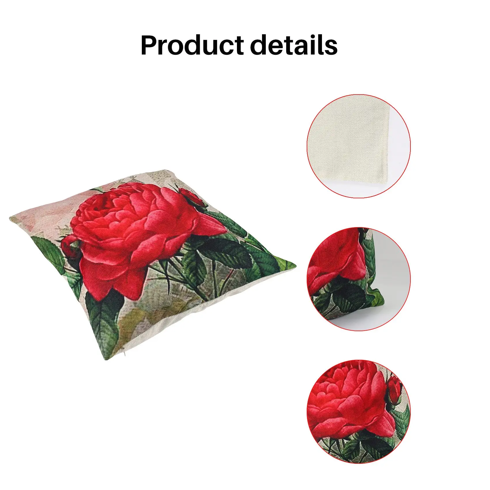 New Vintage Floral/Flower flax Decorative Throw Pillow Case Cushion Cover Home Sofa Decorative(Rose flower)
New Vintage Floral/Flower flax Decorative Throw Pillow Case Cushion Cover Home Sofa Decorative(Rose flower)