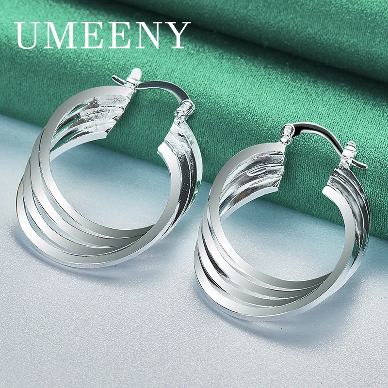 925 Sterling Silver 35mm Women's Exquisite Multi-Hoop Earrings Fashion Charm Temperament Gift Party
925 Sterling Silver 35mm Women's Exquisite Multi-Hoop Earrings Fashion Charm Temperament Gift Party