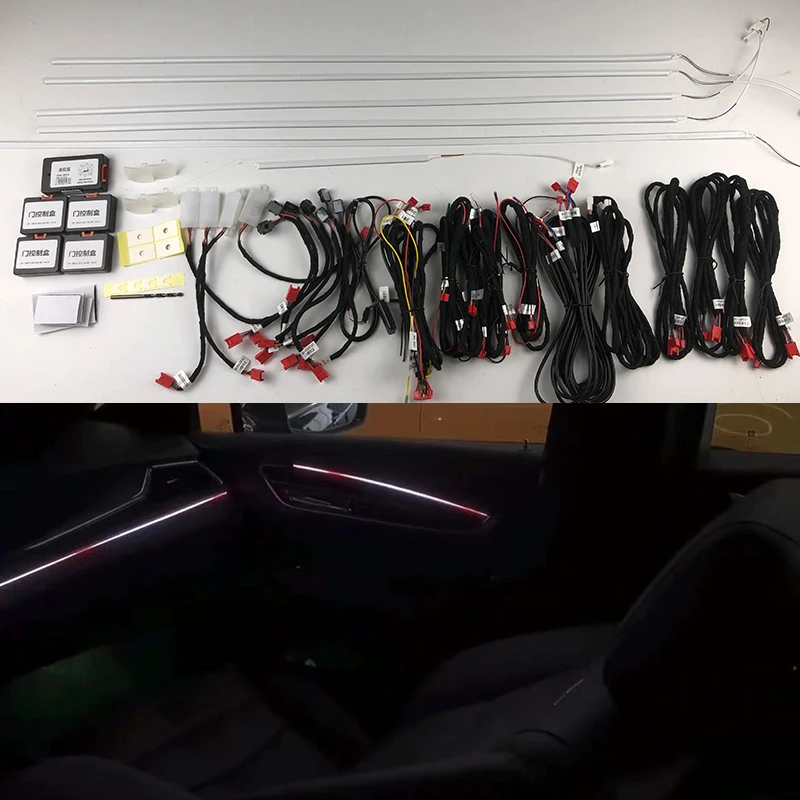 For all car use Universal car Symphony ambient light both rhd lhd Inter door Ambient light foot lamp interior Atmosphere light
For all car use Universal car Symphony ambient light both rhd lhd Inter door Ambient light foot lamp interior Atmosphere light