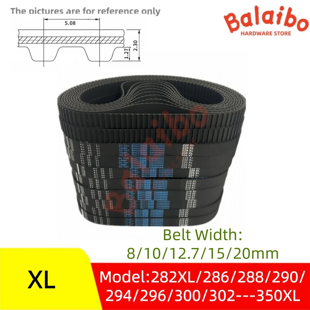 XL High Torque Rubber Timing Belt Model number 282XL/286/288/290/294/296/300/302/304---350XL Belt Width 8/10/12.7/15/20mm
XL High Torque Rubber Timing Belt Model number 282XL/286/288/290/294/296/300/302/304---350XL Belt Width 8/10/12.7/15/20mm