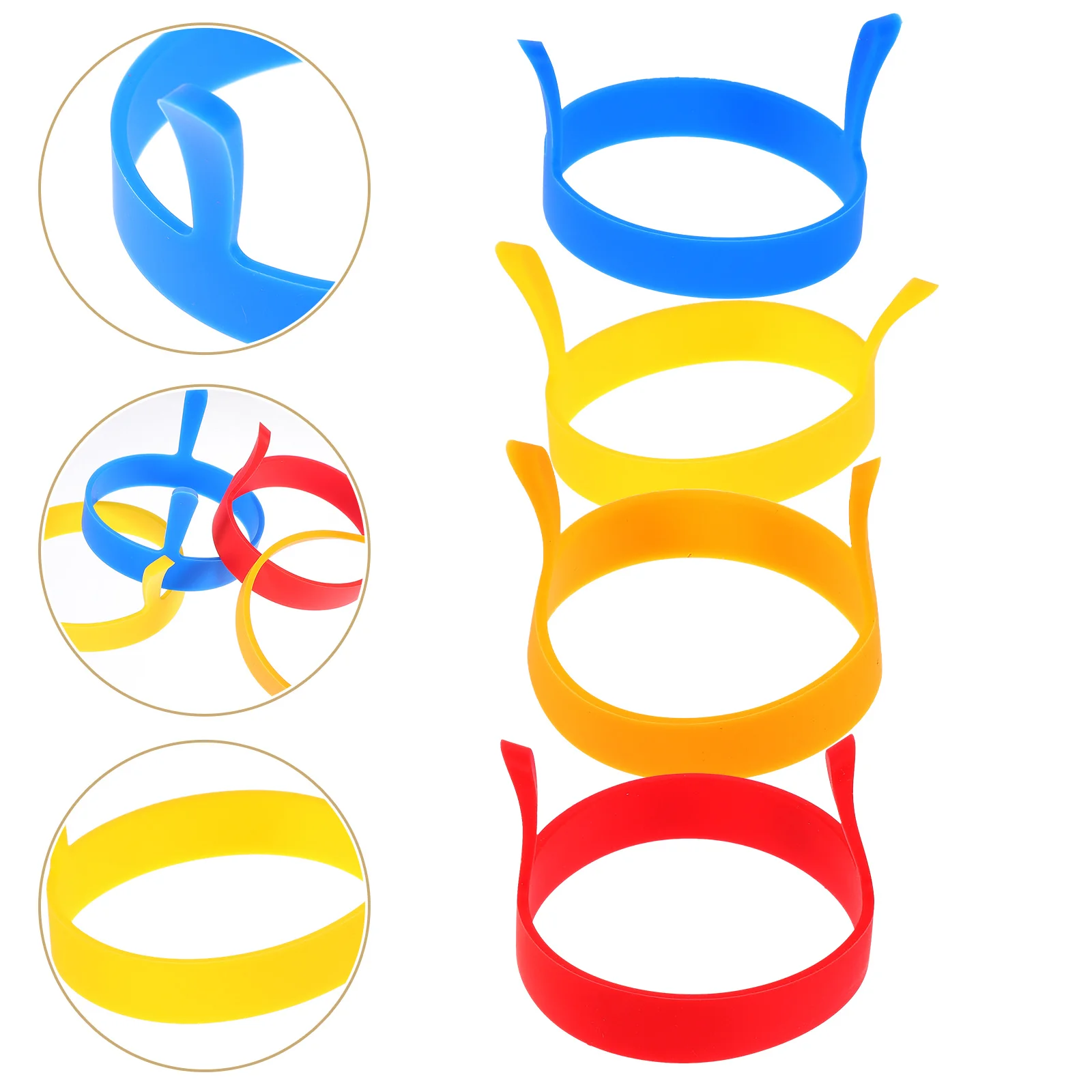 4 Pcs Major Double Ear Non-stick Omelette Fried Eggs Bakeware Silica Gel Pancake Flipper Spatula Frying Molds
4 Pcs Major Double Ear Non-stick Omelette Fried Eggs Bakeware Silica Gel Pancake Flipper Spatula Frying Molds