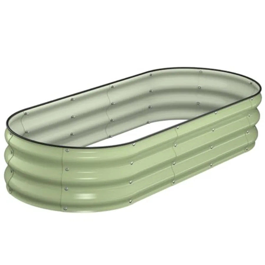 Raised Garden Bed Kit 5x2x1 ft Galvanized Planter Box Outdoor with Safety Edging Large Metal Raised Beds for Gardening Vegetabl
Raised Garden Bed Kit 5x2x1 ft Galvanized Planter Box Outdoor with Safety Edging Large Metal Raised Beds for Gardening Vegetabl