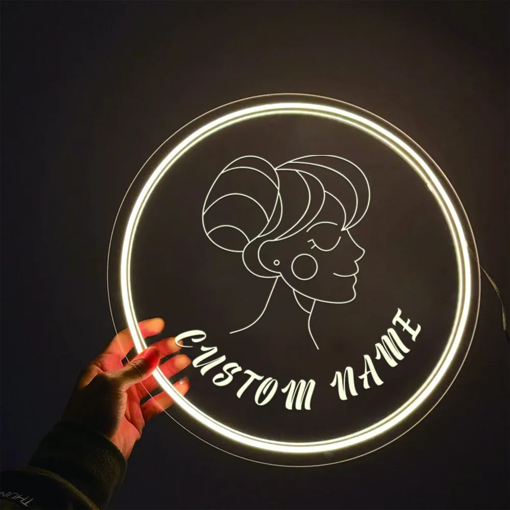 1PC Round Shape Beauty Girl Personalized Name USB Power Neon Night Lamp Acrylic Light for Beauty Salon Decor for Home Decoration
1PC Round Shape Beauty Girl Personalized Name USB Power Neon Night Lamp Acrylic Light for Beauty Salon Decor for Home Decoration
