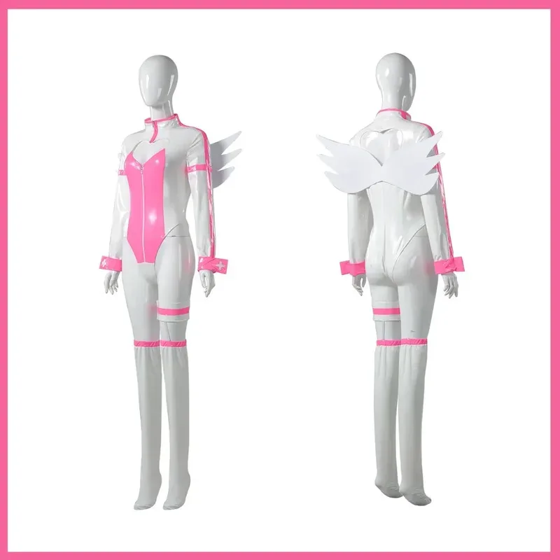 Anime 2.5-dimensional Temptation Amano Lilysa Liliel cosplay costume pink white PU jumpsuit wig wing accessories carnival set
Anime 2.5-dimensional Temptation Amano Lilysa Liliel cosplay costume pink white PU jumpsuit wig wing accessories carnival set