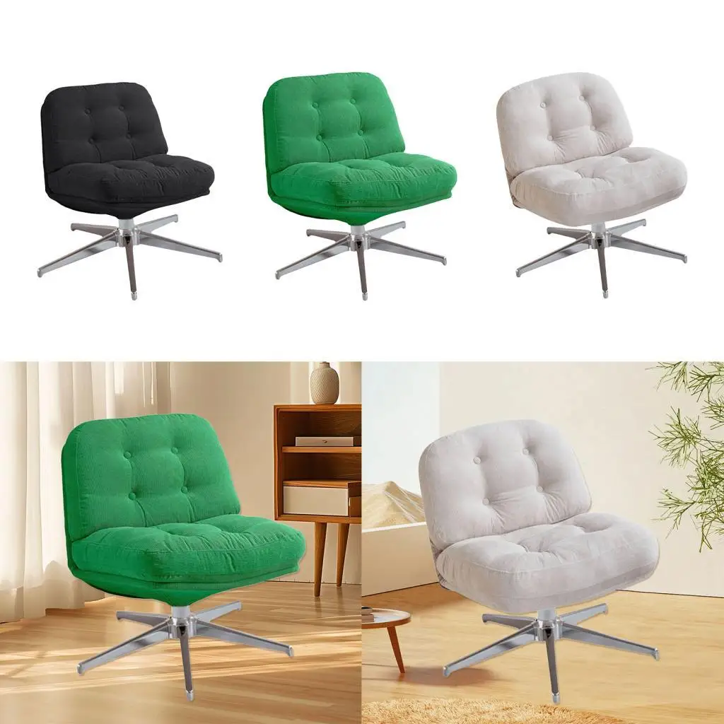 Armless Office Chair Leisure Chair Modern Swivel Desk Chair Gaming Chair for Bedroom Living Room Reading Room Apartment Make up
Armless Office Chair Leisure Chair Modern Swivel Desk Chair Gaming Chair for Bedroom Living Room Reading Room Apartment Make up