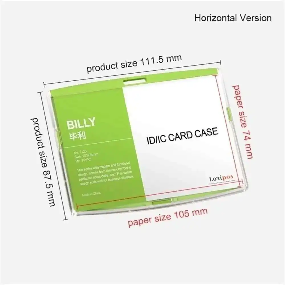 Id Acrylic Case Business Card Holder Employee Badge Company Supplies (large Puls Size 105*74mm)
Id Acrylic Case Business Card Holder Employee Badge Company Supplies (large Puls Size 105*74mm)