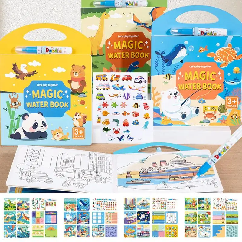 Watercolor Coloring Book Reusable Magic Doodle Painting Activity Toy funny Educational drawing supplies for Kids Birthday gifts
Watercolor Coloring Book Reusable Magic Doodle Painting Activity Toy funny Educational drawing supplies for Kids Birthday gifts