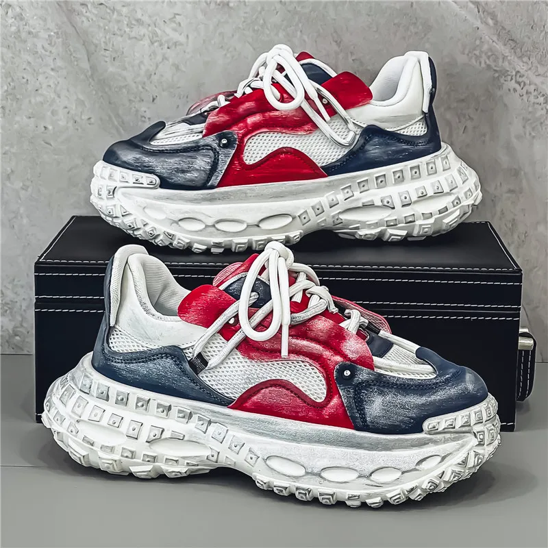 Autumn Low-top Thick-sole Dad Shoes Men's Fashionable Breathable Comfortable Casual Shoes Suit To Outdoor Walking Fitness
Autumn Low-top Thick-sole Dad Shoes Men's Fashionable Breathable Comfortable Casual Shoes Suit To Outdoor Walking Fitness