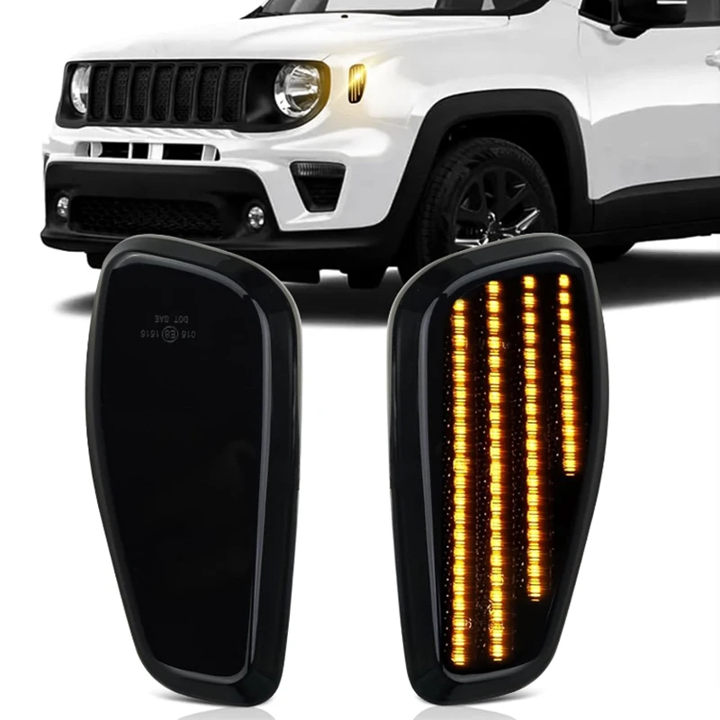 Для Jeep Renegade BU 2015-2023 прозрачные линзы Янтарный светодиодный передний бампер боковой габаритный фонарь крыло парковочный фонарь
Для Jeep Renegade BU 2015-2023 прозрачные линзы Янтарный светодиодный передний бампер боковой габаритный фонарь крыло парковочный фонарь