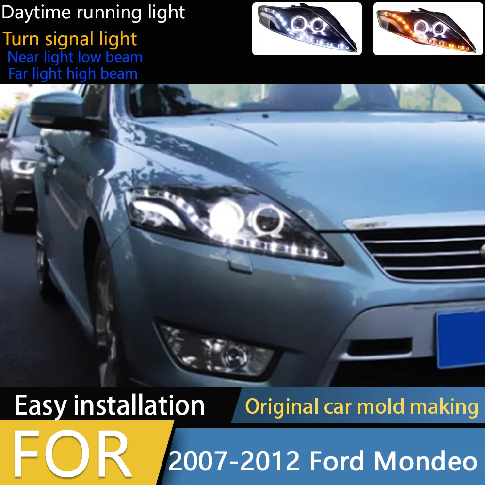 Автомобильный Стайлинг, фары для Ford Mondeo 2007-2012, светодиодные фары с динамическим сигналом DRL Hid, биксеноновые автоаксессуары
Автомобильный Стайлинг, фары для Ford Mondeo 2007-2012, светодиодные фары с динамическим сигналом DRL Hid, биксеноновые автоаксессуары