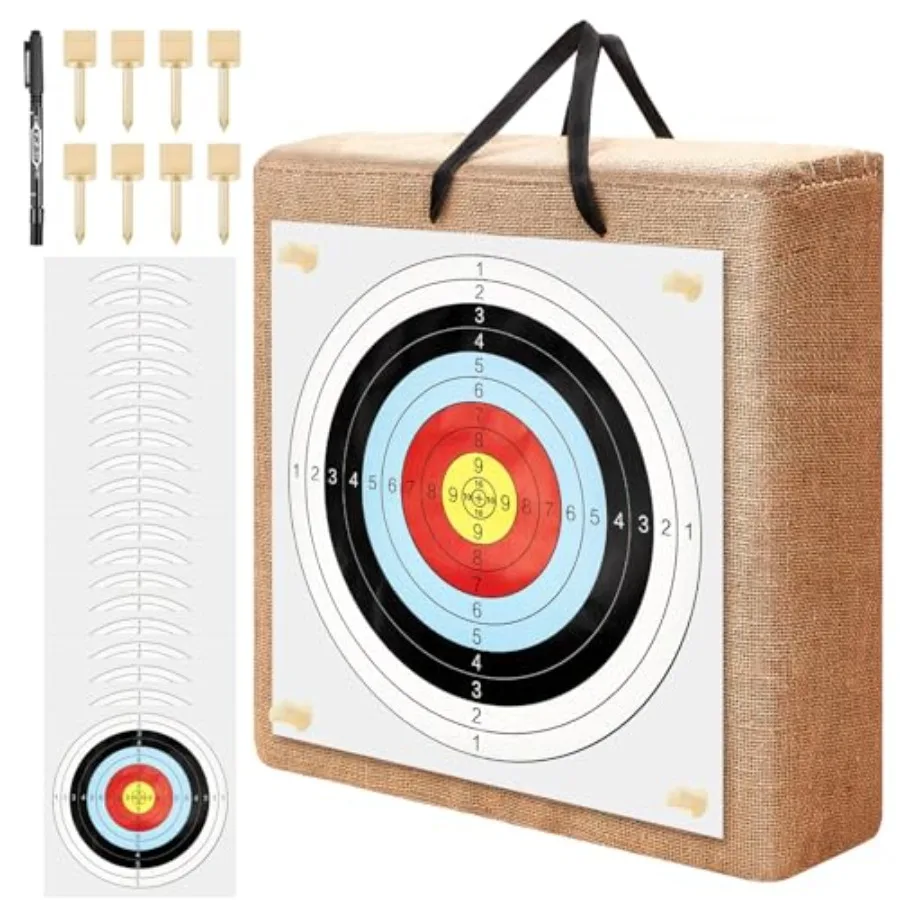 20 Inch Adult Backyard Straw Archery Target for Recurve Compound or Longbow 20 Pcs Paper Arrow Targets Traditional Bow Arrow Ta
20 Inch Adult Backyard Straw Archery Target for Recurve Compound or Longbow 20 Pcs Paper Arrow Targets Traditional Bow Arrow Ta