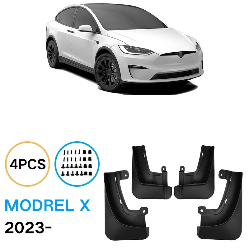 Mud Flaps for Tesla Model X 2021-2023 2024 Splash Guards Front Rear Mudguards No Drilling Required Fender Protectors 4Pcs
Mud Flaps for Tesla Model X 2021-2023 2024 Splash Guards Front Rear Mudguards No Drilling Required Fender Protectors 4Pcs