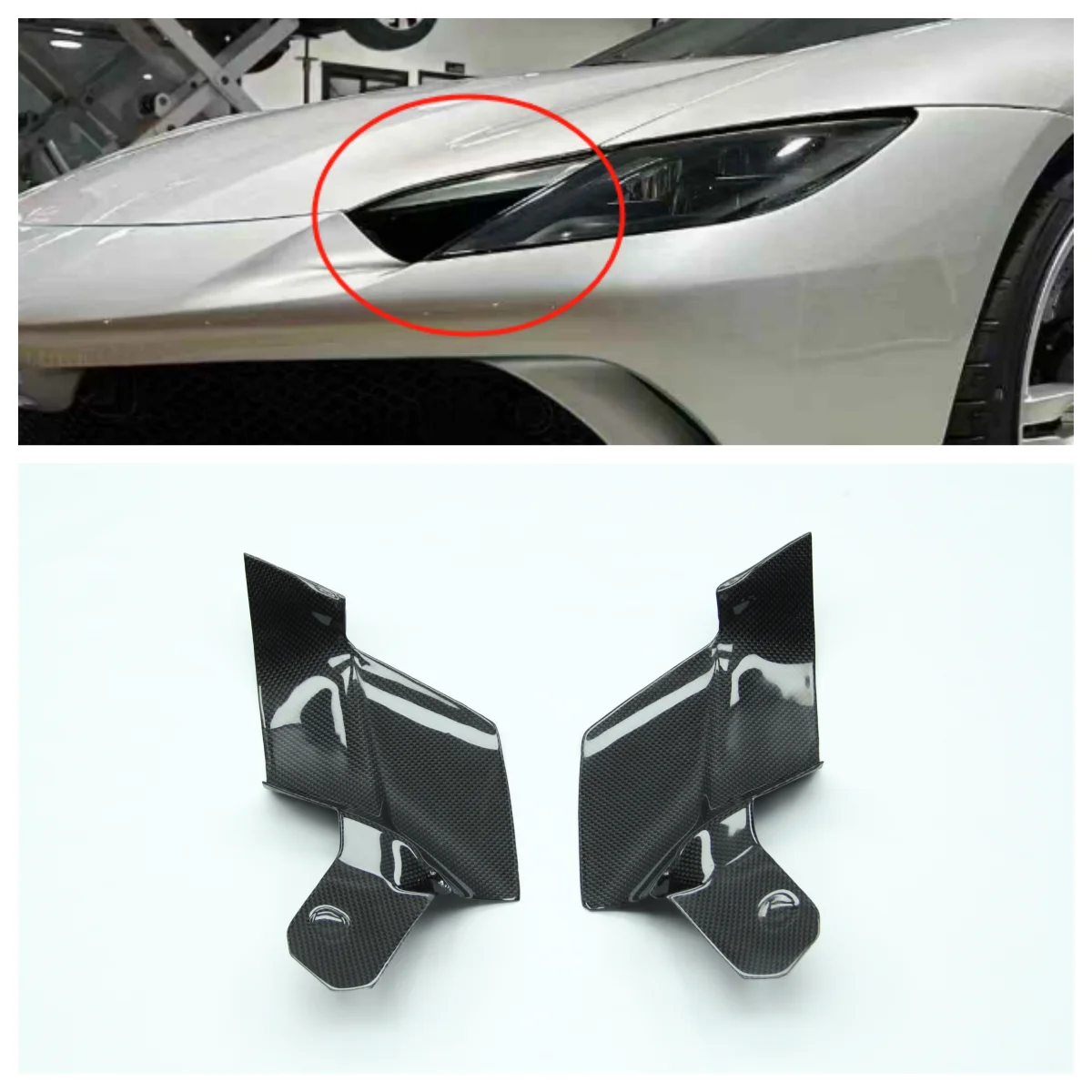 High Quality Automotive Parts Suitable for Ferrari 296 GTB/GTS OEM Style Dry Carbon Fiber Headlights air Intake
High Quality Automotive Parts Suitable for Ferrari 296 GTB/GTS OEM Style Dry Carbon Fiber Headlights air Intake