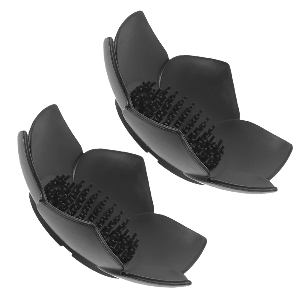 2Pcs Silicone Soap Tray Lotus Shape Black Self Draining Soap Holder Bathroom Shower Countertop Multifunctional Organizer
2Pcs Silicone Soap Tray Lotus Shape Black Self Draining Soap Holder Bathroom Shower Countertop Multifunctional Organizer