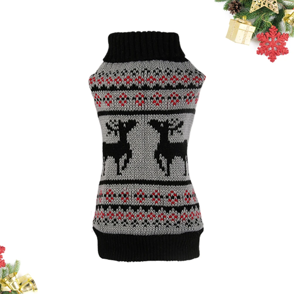 Winter Costume Warm Christmas Deer Pattern Sweater Christmas Tree Pet Clothes Size XS(Black)
Winter Costume Warm Christmas Deer Pattern Sweater Christmas Tree Pet Clothes Size XS(Black)