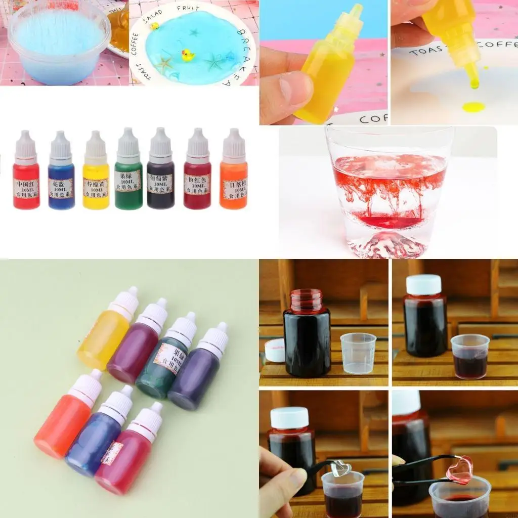 Liquid Epoxy Resin Dye Resin Jewelry Craft Projects 7 Colors Dye Colorant Set Slime Jewelry Making Skin Safe Pigments
Liquid Epoxy Resin Dye Resin Jewelry Craft Projects 7 Colors Dye Colorant Set Slime Jewelry Making Skin Safe Pigments