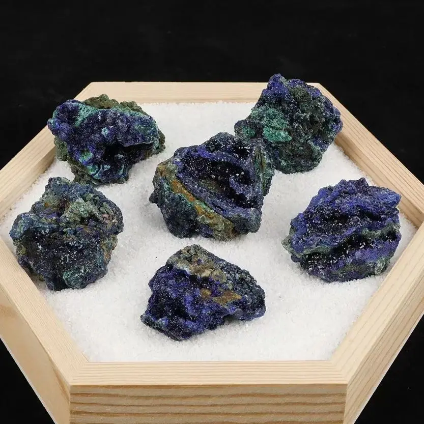 Azurite Malachite Geode Quartz Natural Crystal Geode Cluster Mineral Specimen Teaching Research Reiki Healing Stone Collectible
Azurite Malachite Geode Quartz Natural Crystal Geode Cluster Mineral Specimen Teaching Research Reiki Healing Stone Collectible