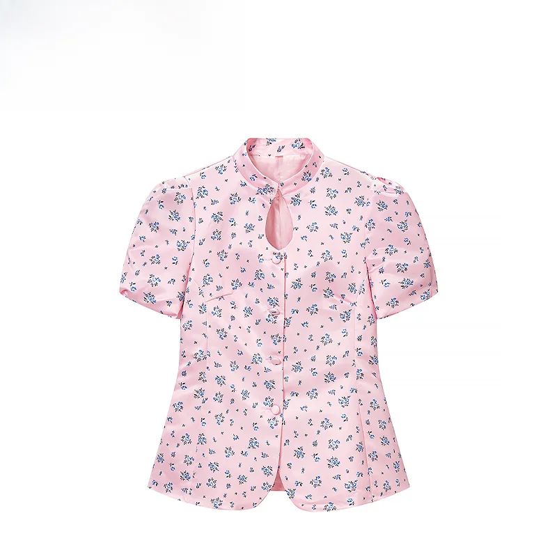 Fashionable Versatile ZR Women's Shirt Slim Fit Stand Collar Short Sleeve Summer New Arrival Polyester Bubble Sleeve Floral P...
Fashionable Versatile ZR Women's Shirt Slim Fit Stand Collar Short Sleeve Summer New Arrival Polyester Bubble Sleeve Floral P...